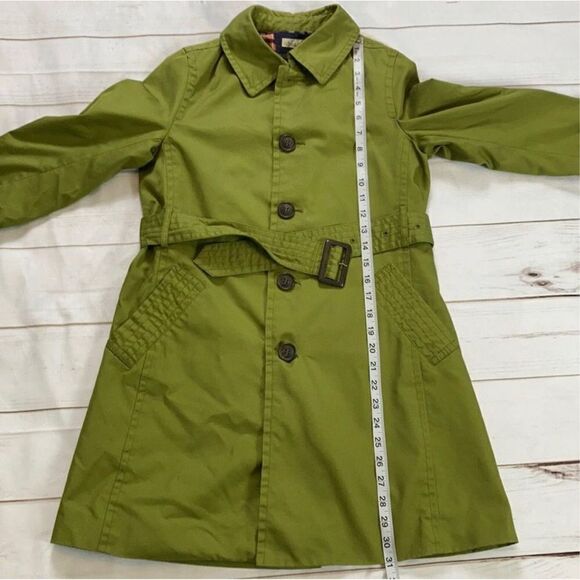 Ropé Picnic Green Belted Trench Coat Size 38/Small - Picture 7 of 10